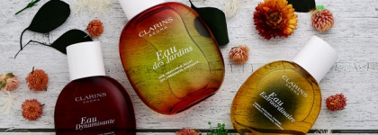Немного ароматов весны Clarins Aroma в моей коллекции Eau des Jardins, Eau Extraordinaire, Eau Dynamisante