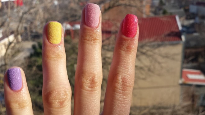 Весеннее настроение с сахарными лаками nailLOOK №31073, №31078, №31075, №3182