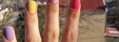 Весеннее настроение с сахарными лаками nailLOOK №31073, №31078, №31075, №3182