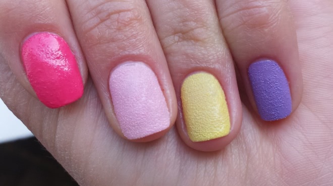 Весеннее настроение с сахарными лаками nailLOOK №31073, №31078, №31075, №3182