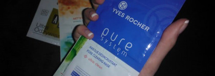 Маски в саше: AA, Yves Rocher