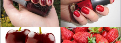 Ногти-ягодки – с Orly #40488 Glam и Aurelia Art #01