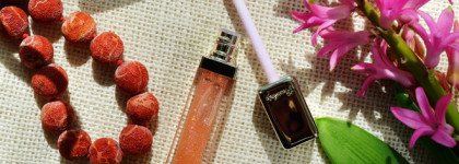 Guerlain Terracotta Makeup Collection Summer 2018: блеск Terracotta Kiss Delight #Peach Syrup