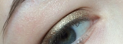 Inglot Duraline & NYX Loose Pearl Eyeshadow #lp01 (Nude), #lp20 (Mocha)