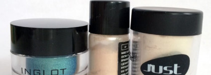 Inglot Duraline & NYX Loose Pearl Eyeshadow #lp01 (Nude), #lp20 (Mocha)