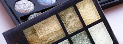 Пара палеток теней: Mild eye shadow&crem 8 colors (№15) и Lavelle eye shadow ES-17 Terracota (№02)