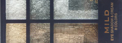 Пара палеток теней: Mild eye shadow&crem 8 colors (№15) и Lavelle eye shadow ES-17 Terracota (№02)