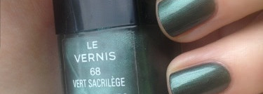 "Британский гоночный" или Chanel Le Vernis 68 Vert Sacrilège