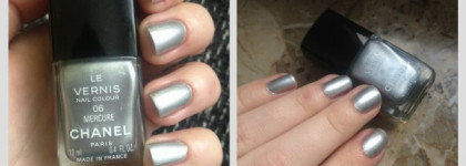 Внеземные цивилизации - Chanel Le Vernis 06 Mercury и Chanel Le Vernis Silver