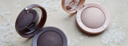 Тени Bourjois Ombre A Paupieres Boite Ronde Creme-Poudre: Generose 02 и Noctam-Brune 08