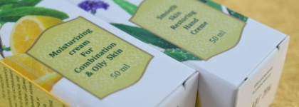 Sentio: Крем для рук, сохраняющий молодость кожи и Увлажняющий крем для смешанной и жирной кожи