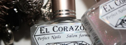 Art topcoat's El Corazon №421\1 silver holographic & 421\3 multi