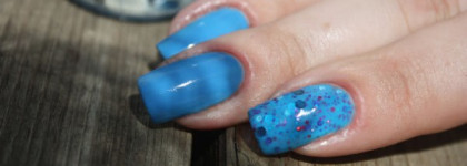 Gosh 605 Blue Balloon и Kbshimmer Watercolor