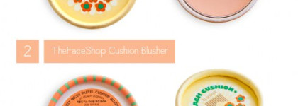 Румяна Etude House Etoinette Heart Blusher и TheFaceShop Cushion Blusher - мои корейские друзья