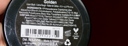 NYX Rouge Cream Blush 10 Golden - неуловимый оттенок кремовых румян