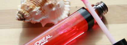 Ароматный и красивый арбузик с Loreal Infaillible Lip Glosses в оттенке 305 "Miami Vice" из серии Neon