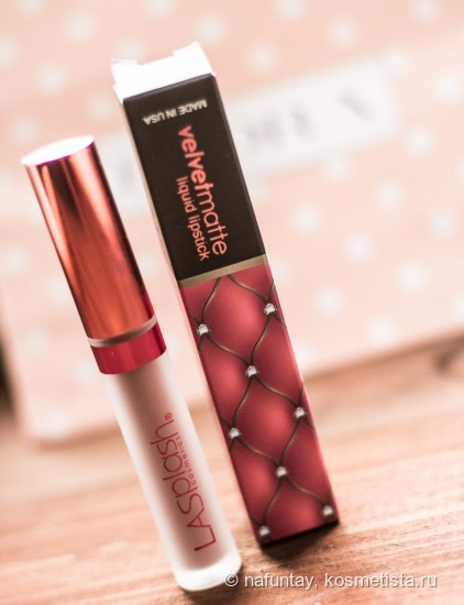 Жидкая матовая помада Velvetmatte Liquid Lipstick бренда LA Splash в оттенке Tiramisu