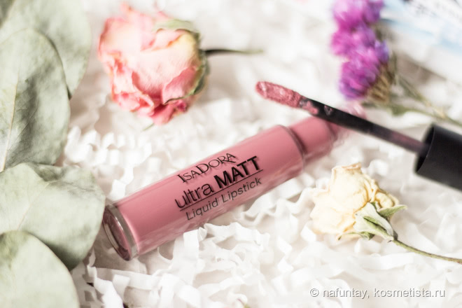 Жидкая матовая помада IsaDora Ultra Matt Liquid Lipstick в красивом оттенке 11 Cool Mauve