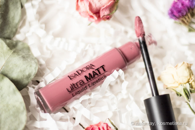 Жидкая матовая помада IsaDora Ultra Matt Liquid Lipstick в красивом оттенке 11 Cool Mauve