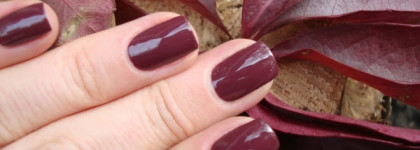 Красные листья осени и OPI Nail Lacquer Scores A Goal! NL A63
