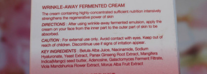 Галактомикс, пивные дрожжи и женьшень в ферментированном креме The Skin House Wrinkle-away Fermented Cream