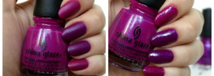 Дуэт летящих драконов с лаками China Glaze Nail Lacquer with hardeners Flying dragon 80841 и 80491