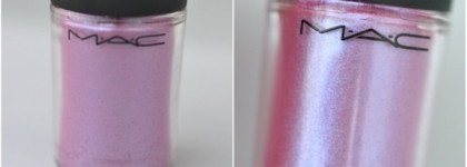 Рассыпчатые пигменты от Mac в оттенках Pink Pearl и Chartreuse Bouquet