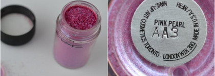 Рассыпчатые пигменты от Mac в оттенках Pink Pearl и Chartreuse Bouquet