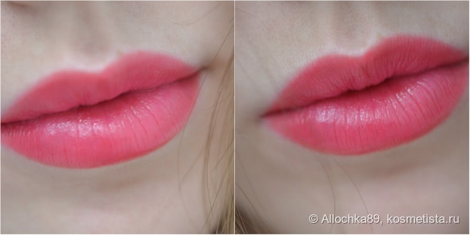 Самая стойкая помада которая у меня была. Gossamer Lip Stain от h&m в оттенке Have a heart