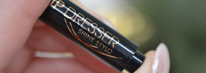 Глянец на губах с Catrice Lip dresser shine stylo в оттенке 020 When THE SUN Goes Brown
