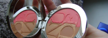 Diorskin Nude Tan Paradise Duo Iridescent Blush & Bronzing Powder with Kabuki Brush - бронзирующая пудра и румяна от Dior (002 Coral Glow)