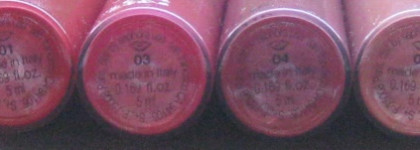 Четыре помады для ветреной погоды - Sephora Creame Lip Stain 01, 03, 04, 05