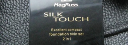 Пудра MagRuss Silk Touch Excellent compact foundation twin set 03 и взрывоопасная алая Magruss Crystal Shine Lipstick Royal Rouge 07