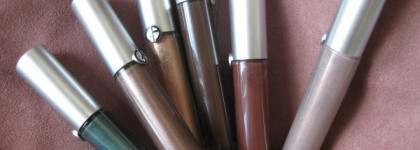 Такие разные и такие прекрасные Giorgio Armani Eye Tint  в оттенках Emeraude, Senso, Rose Ashes, Leather Smoke, Spice и Flannel