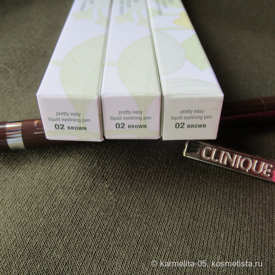 Самая любимая подводка Clinique Pretty Easy Liquid Eyelining Pen 02 Brown