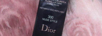 Две бархатистые новинки. Rouge Dior Floral Care Lip Balm Nature Couture Colour 820 Jardin Sauvage и Rouge Dior Couture Colour Lipstick Floral Lip Care Long Wear 300 Nude Style