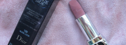 Rouge Dior Couture Colour Lipstick Floral Lip Care Long Wear в оттенке 100 Nude Look. Сравнение с Charlotte Tilbury Pillow Talk
