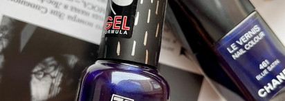 Битва темных: Chanel #461 Blue satin против Brigitte Bottier Gel Formula 37