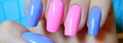 Восхитительное сочетание летних красок на ногтях