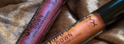 Залипательные Nyx Shimmer Down lip veil Sdlv07 Sweet Mama и Sdlv01 Peach of my heart