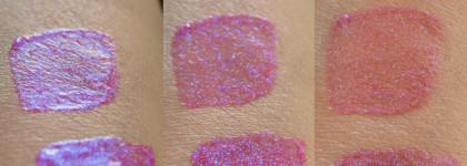Залипательные Nyx Shimmer Down lip veil Sdlv07 Sweet Mama и Sdlv01 Peach of my heart