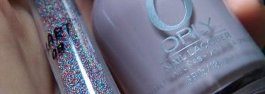 Идея маникюра с загадочным лаком Orly You`re blushing и декоративной икрой