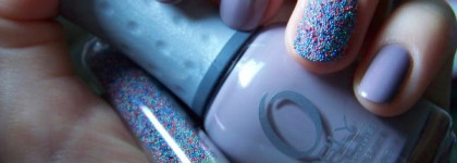 Идея маникюра с загадочным лаком Orly You`re blushing и декоративной икрой