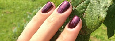 Первая проба Vinylux CND в оттенке "Dark Lava"