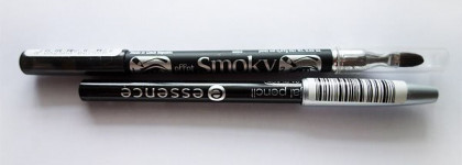 Два неудачника: Bourjois effet Smoky №75 intense black и Essence kajal pencil №01 black