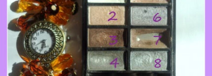 Моя "Рабочая" палитра теней от Oriflame Pure Colour Eye Shadow Palette в оттенке Nude&Grey