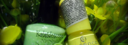 Лютики-цветочки с лаками Essence Color&Go№137 Wanna be your sunshine и Kaleidoscope Nail Polish № 03 модница на пикнике