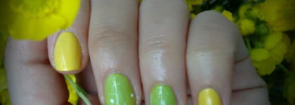 Лютики-цветочки с лаками Essence Color&Go№137 Wanna be your sunshine и Kaleidoscope Nail Polish № 03 модница на пикнике