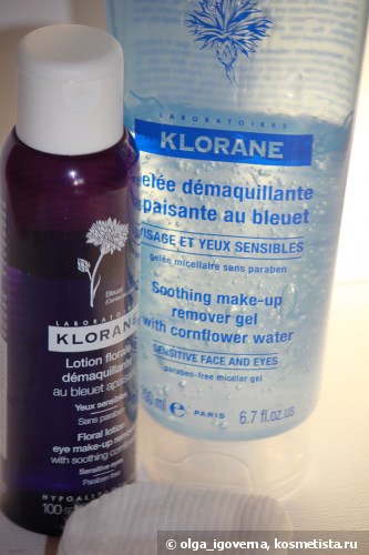 Klorane жидкость для снятия макияжа с глаз