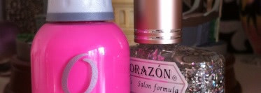 Orly Nail Lacquer Basket Case 40234 в обнимку с El Corazon Art Top Coat Fireworks 421/8